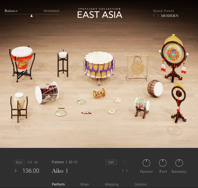 Native Instruments Spotlight Collection: East Asia interface
