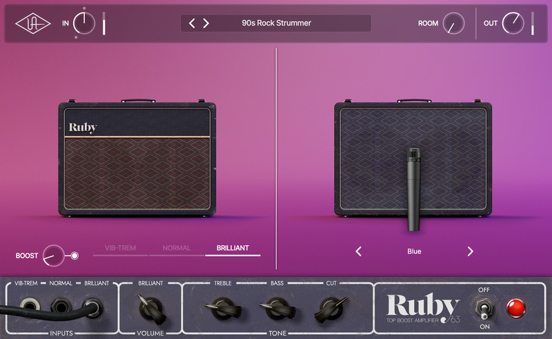 Universal Audio UAD Ruby '63 Top Boost Amp interface