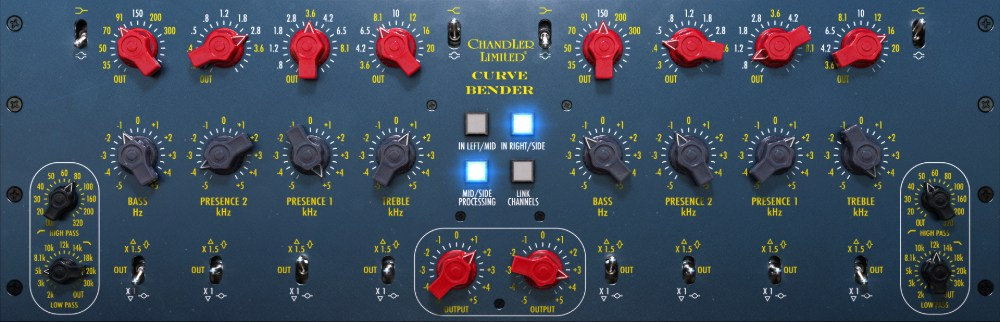 Softube Chandler Limited® Curve Bender Mastering EQ interface