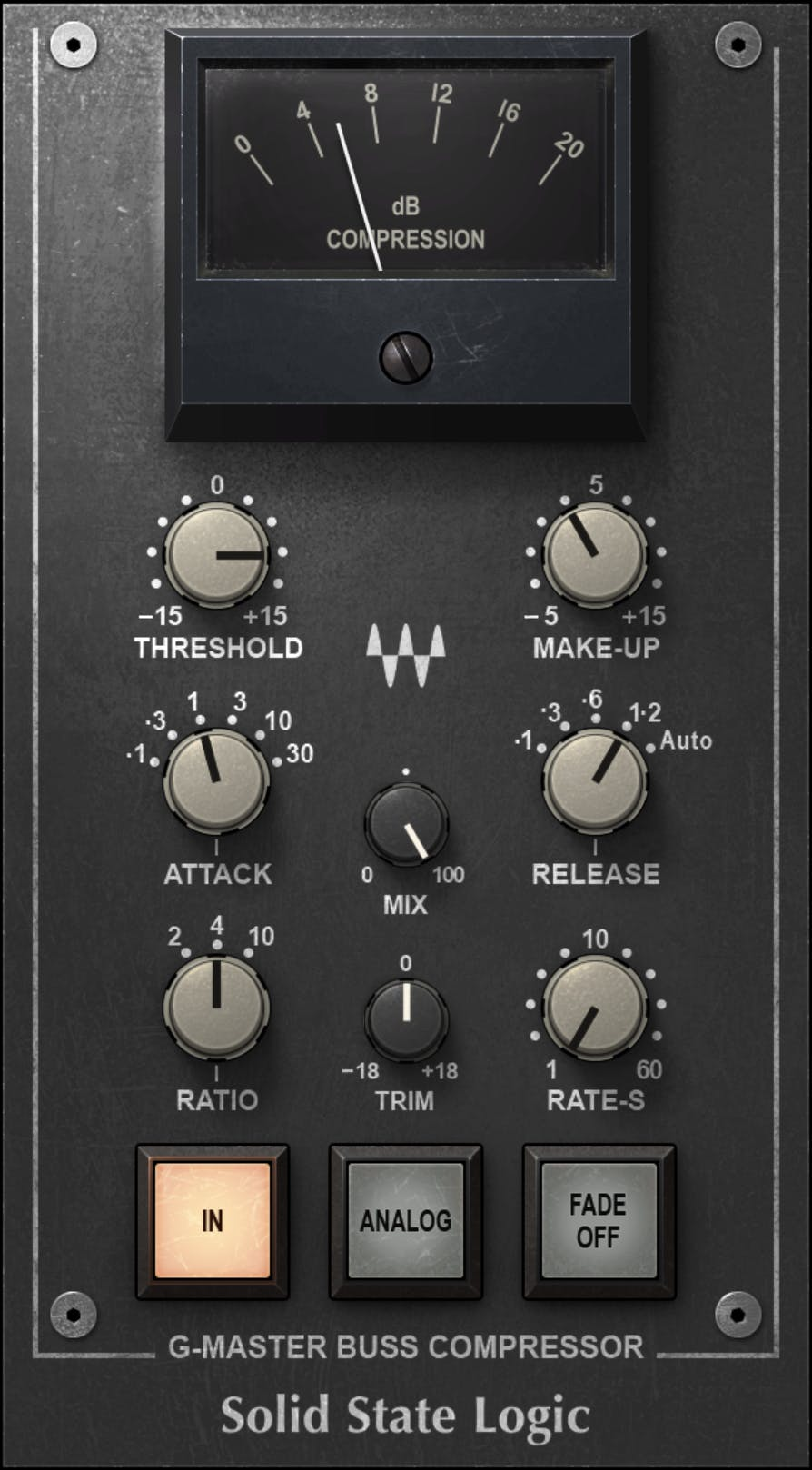 Waves SSL G-Master Buss Compressor interface