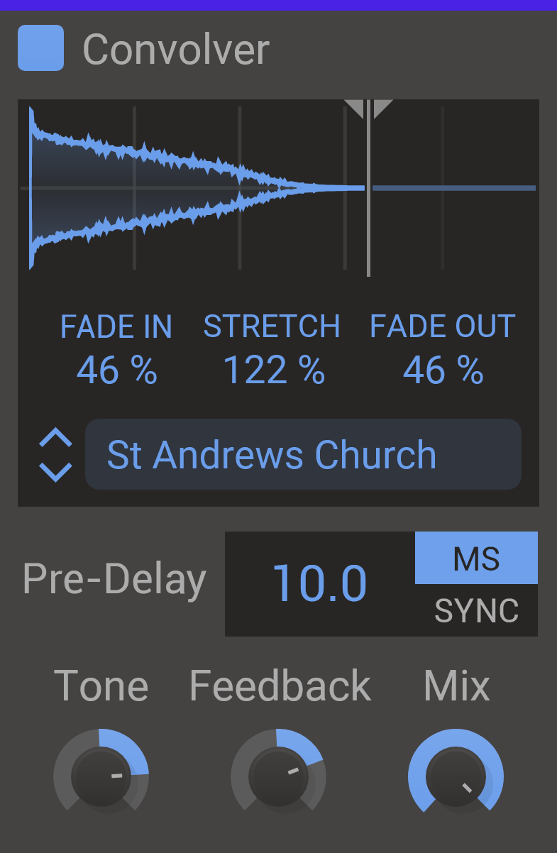 Kilohearts Convolver interface