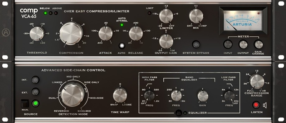 Arturia Comp VCA-65 interface