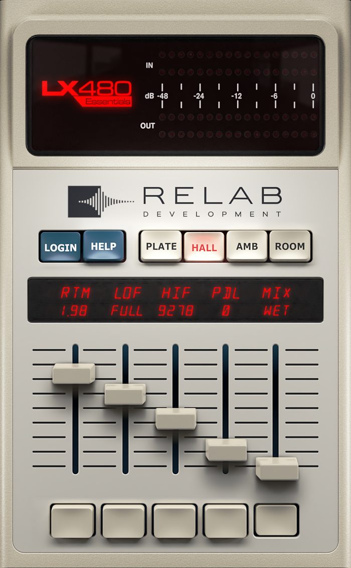 Relab Development LX480 Essentials interface