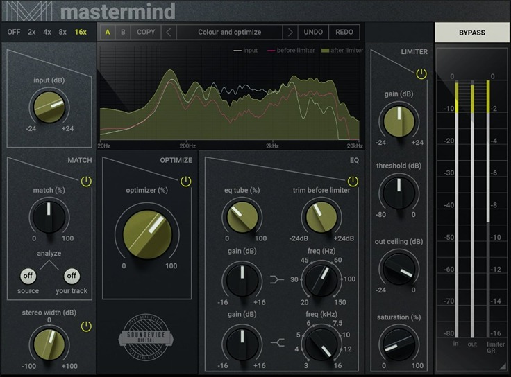 United Plugins MasterMind interface