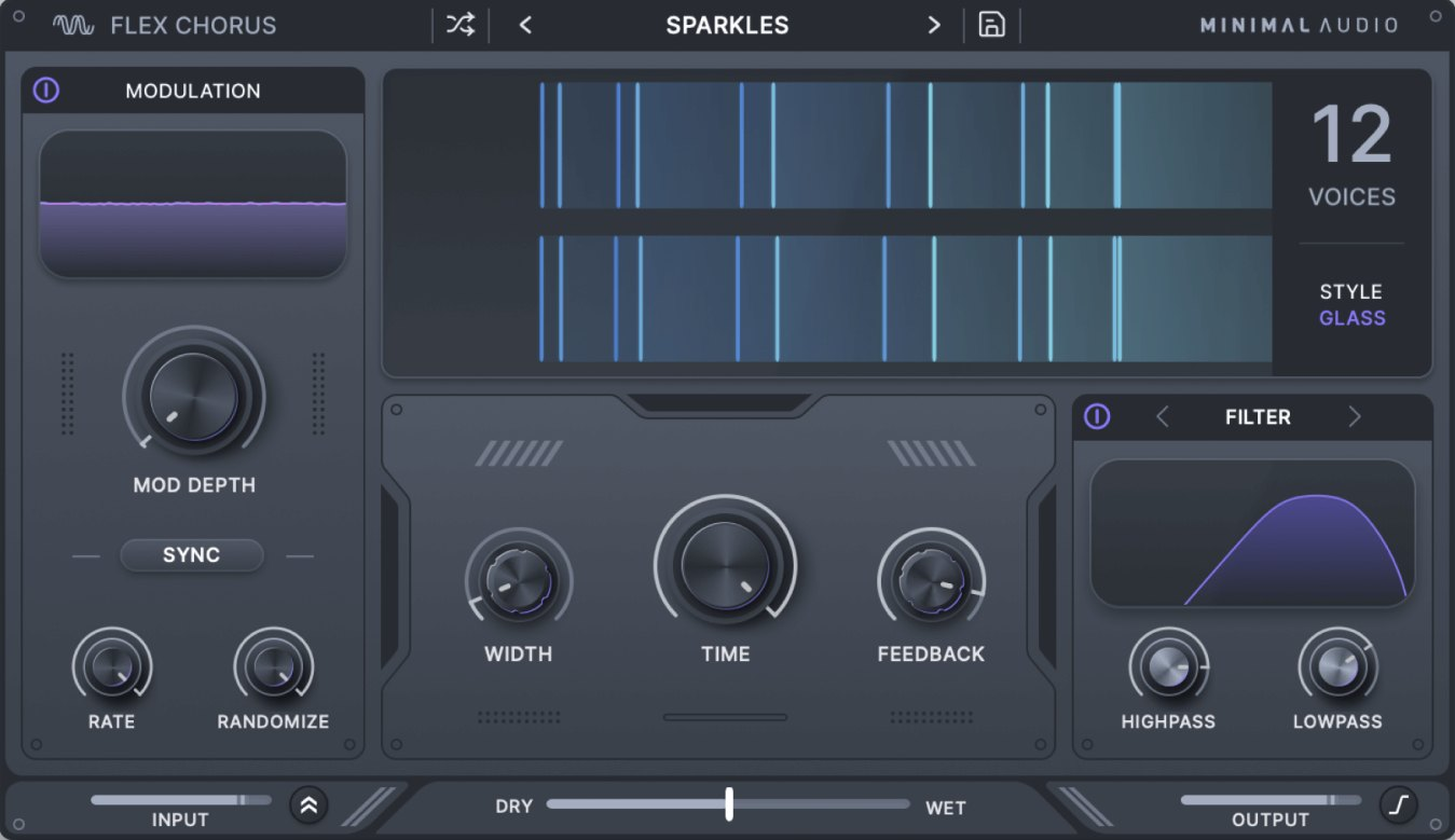 Minimal Audio Flex Chorus interface