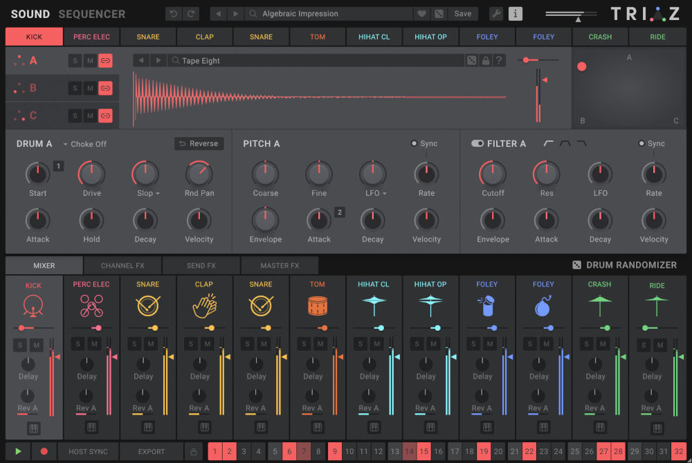 Wave Alchemy Triaz interface