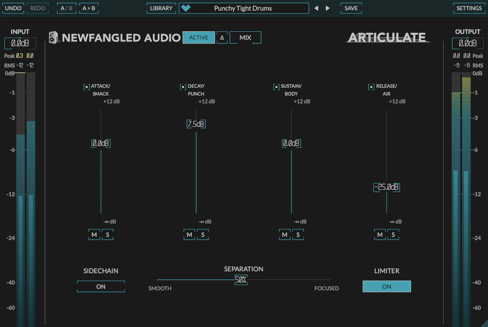 Newfangled Audio Articulate interface