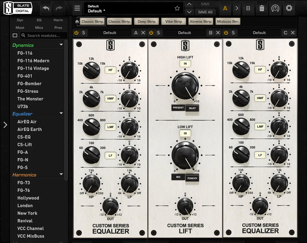 Slate Digital Custom Series Bundle interface