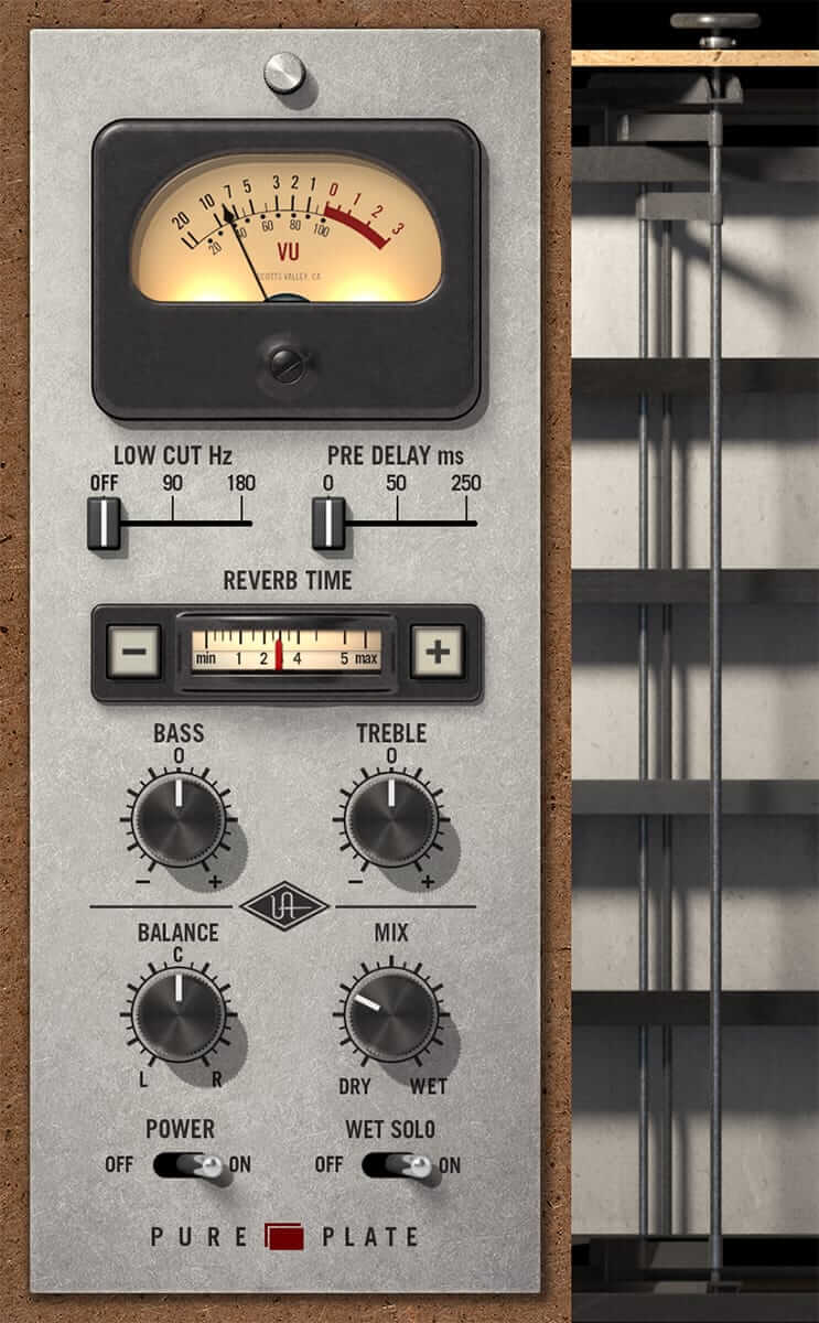 Universal Audio Pure Plate Reverb interface