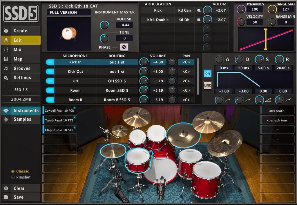 Steven Slate Drums SSD 5 interface
