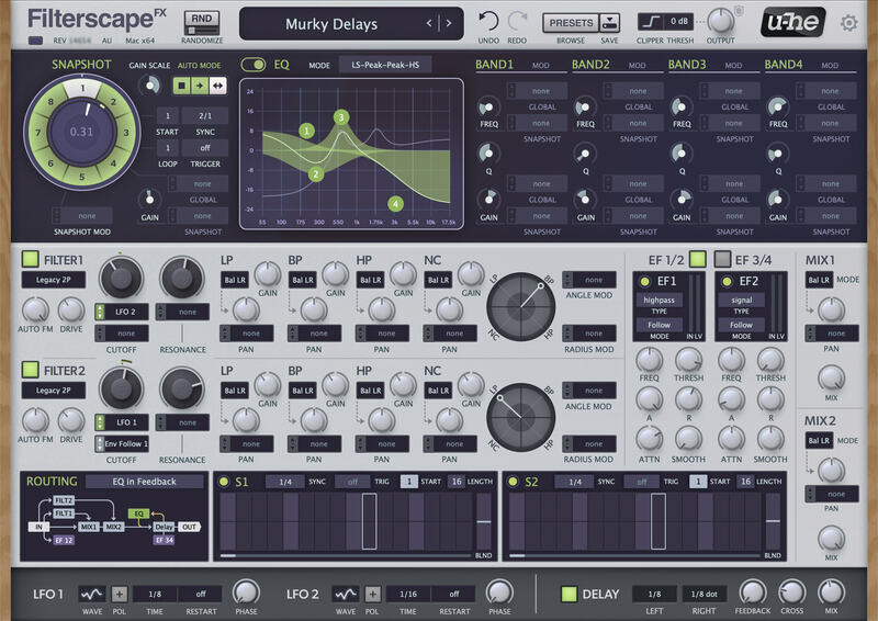 u-he Filterscape interface