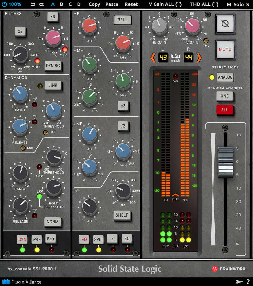 Brainworx bx_console SSL 9000 J interface