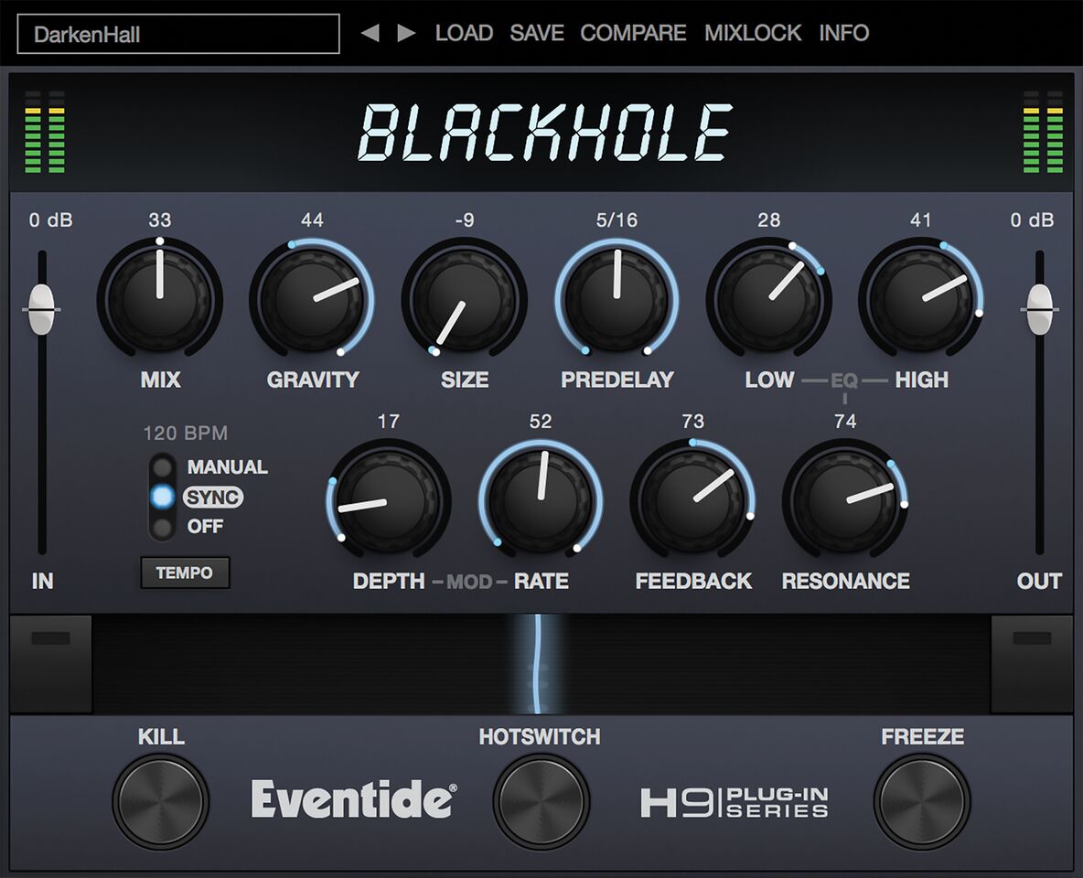 Eventide Blackhole interface