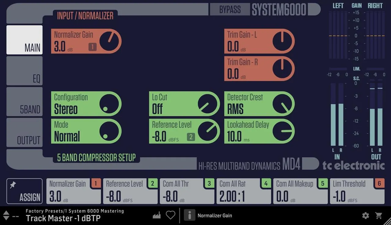 tc electronic MD4 HD Hi-Res Multiband Dynam. interface