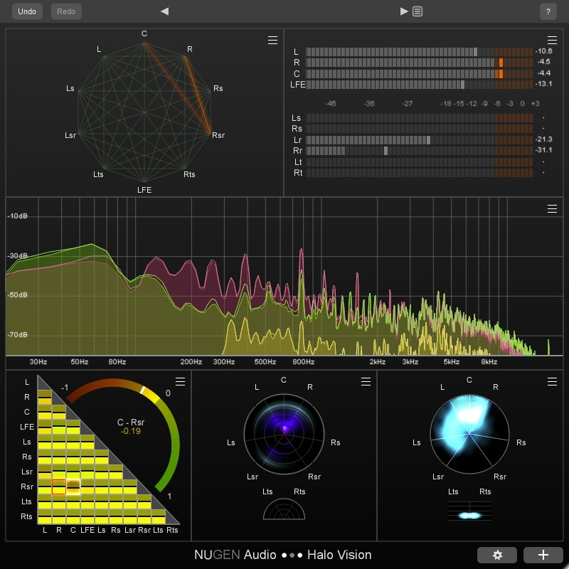NUGEN Audio Halo Vision interface