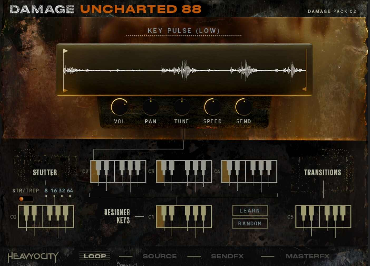Heavyocity Uncharted 88 interface