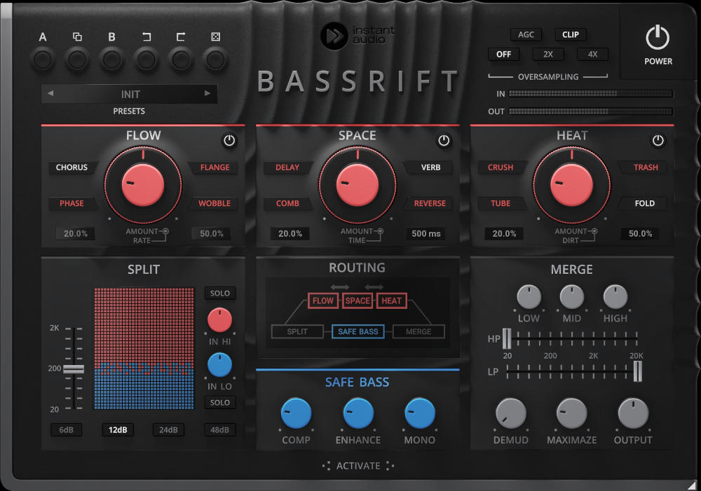 United Plugins BassRift interface