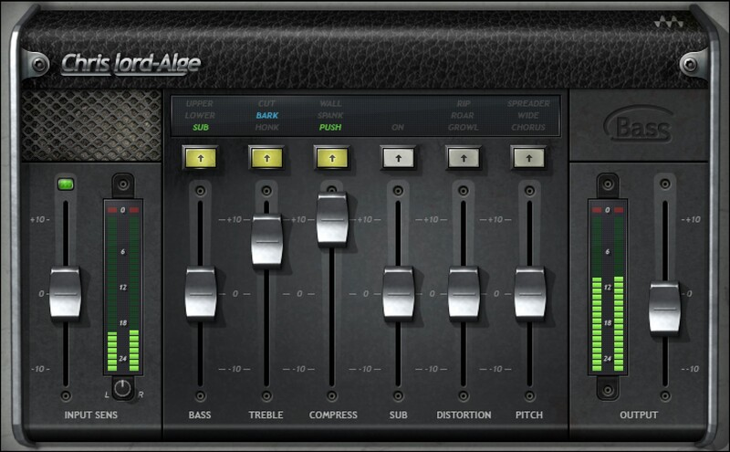 Waves CLA Bass interface