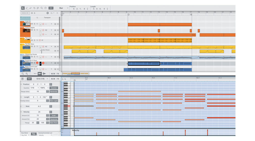 Reason Studios Reason 13 interface