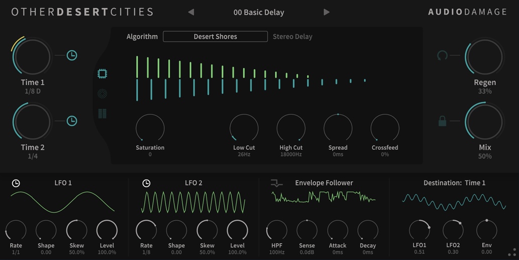 Audio Damage Other Desert Cities interface