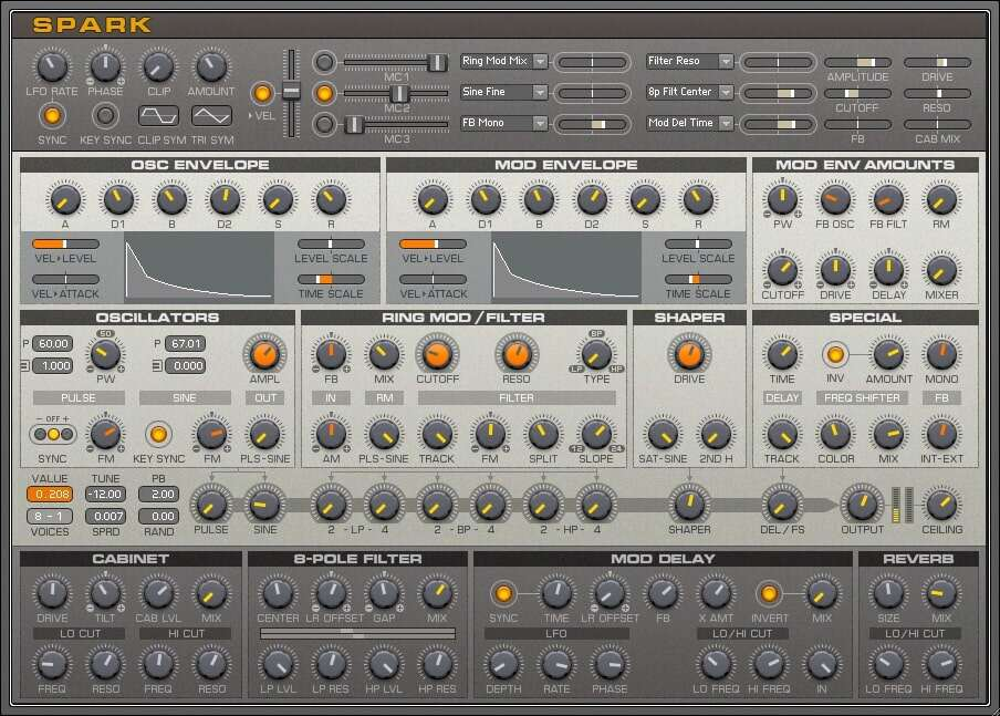 Native Instruments Reaktor Spark interface