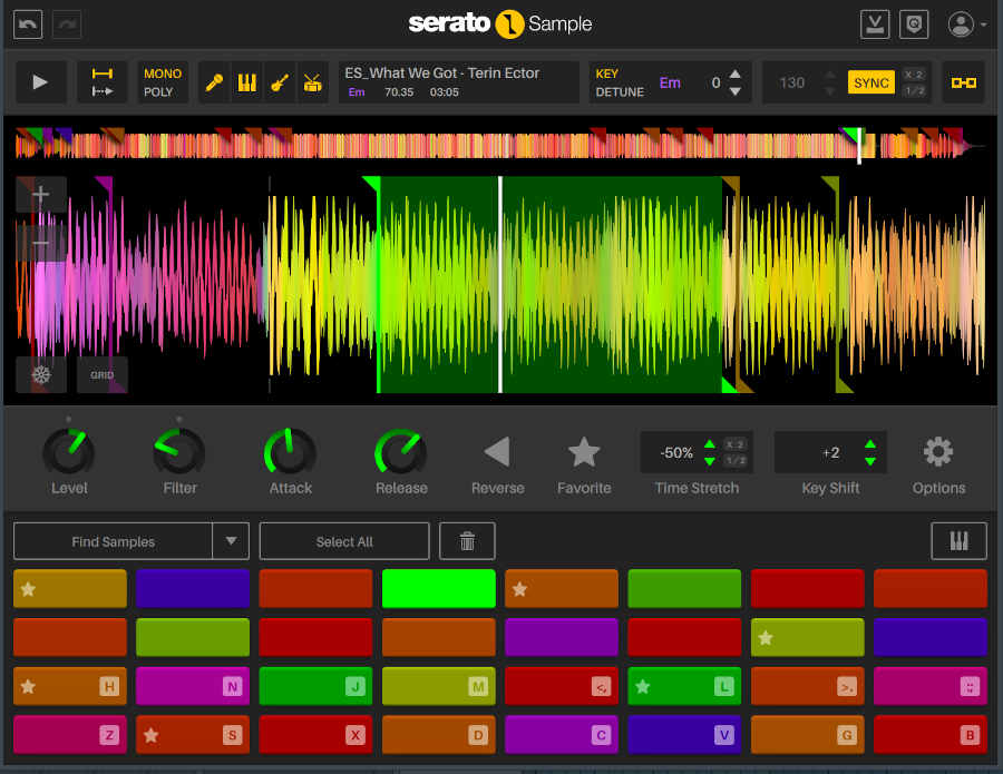 Serato Sample 2 interface