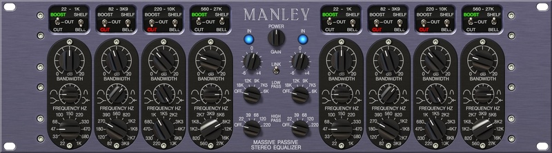 Universal Audio Manley Massive Passive EQ interface