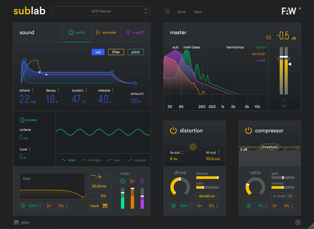 Future Audio Workshop SubLab interface