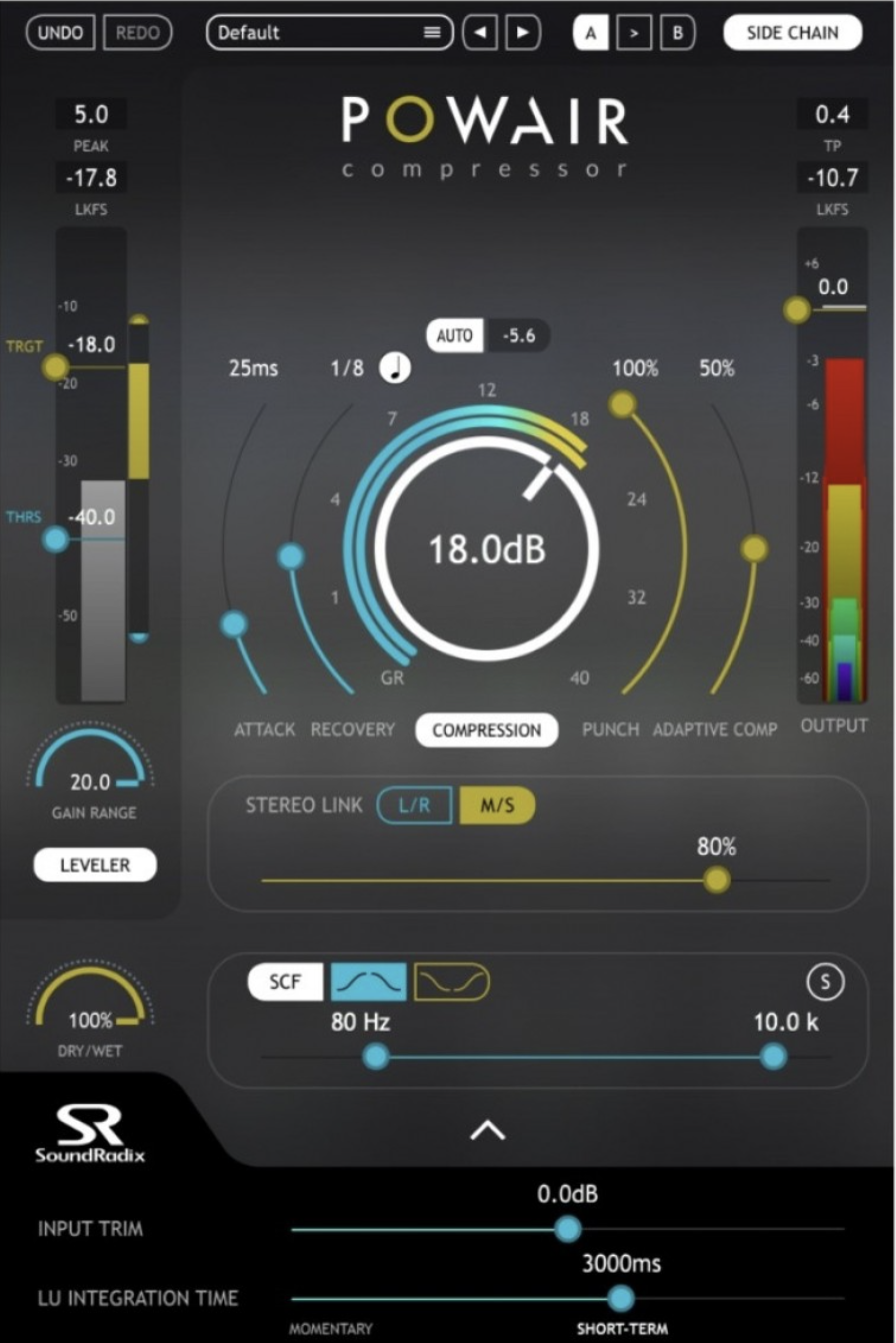 Sound Radix Powair interface
