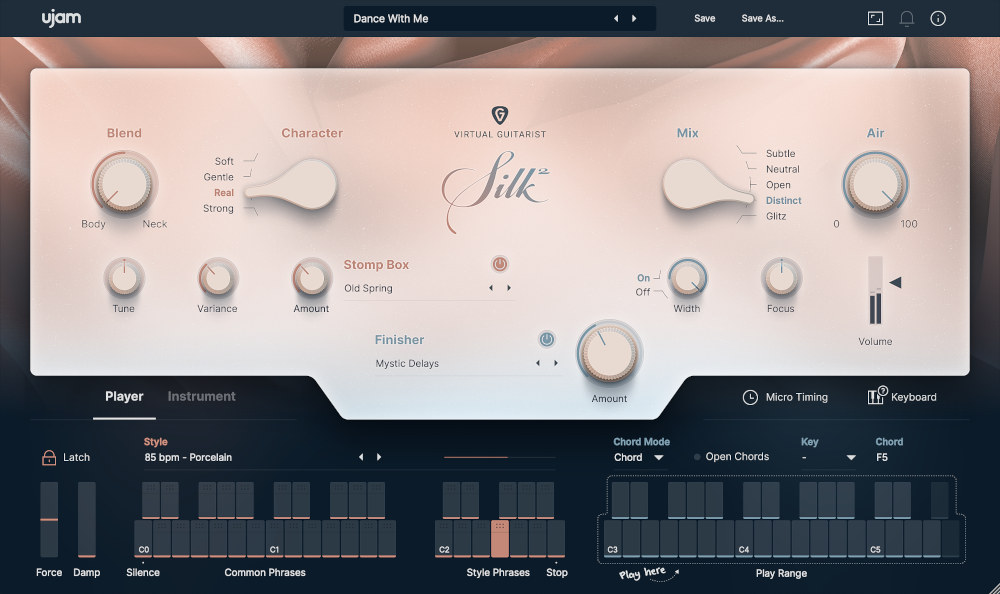 ujam SILK 2 interface