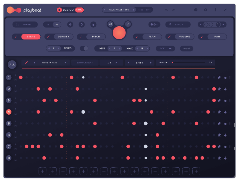 Audiomodern Playbeat 3 interface