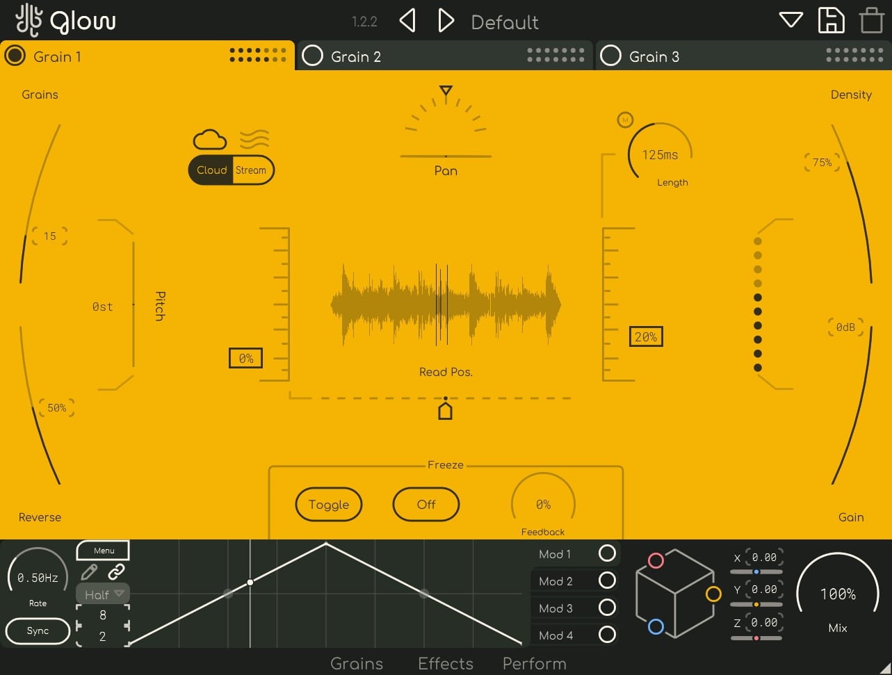Lese Glow interface