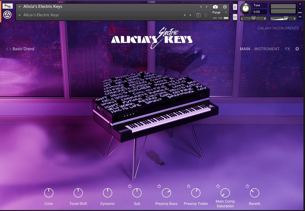 Native Instruments Alicia's Electric Keys interface