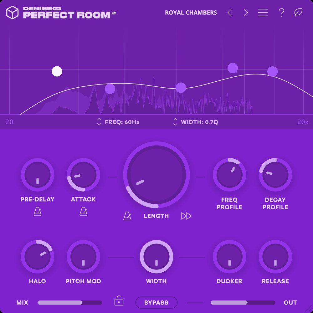 Denise Audio Perfect Room 2 interface