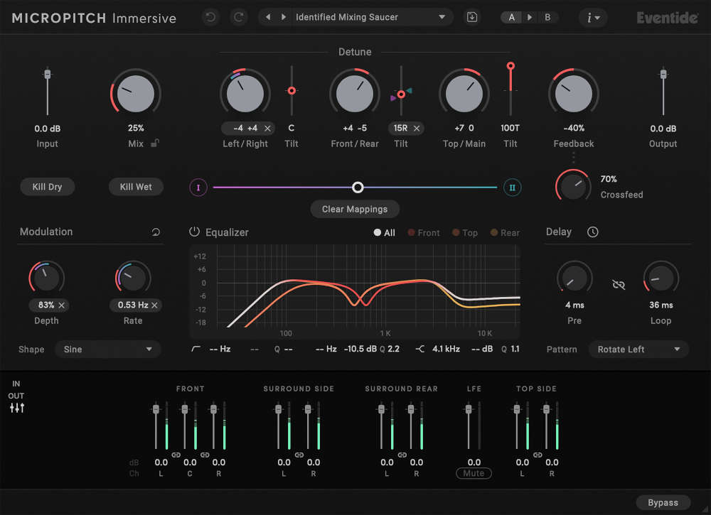 Eventide MicroPitch Immersive interface