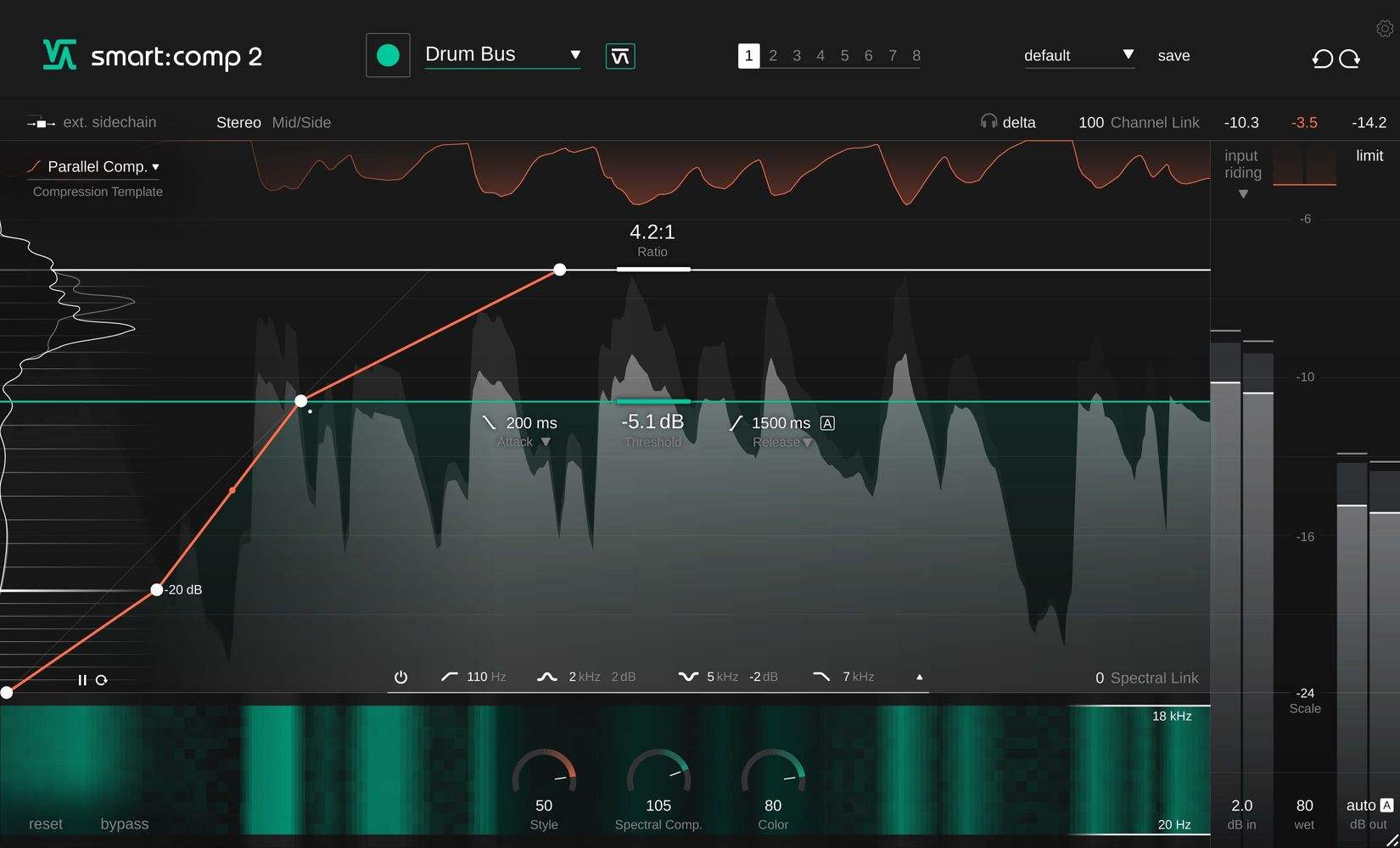 Sonible smart:comp 2 interface