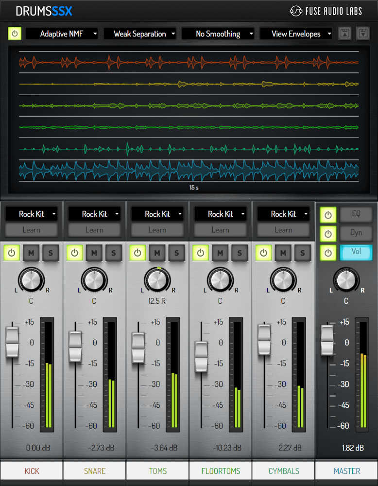 Fuse Audio Labs DrumsSSX Drum Remixer interface