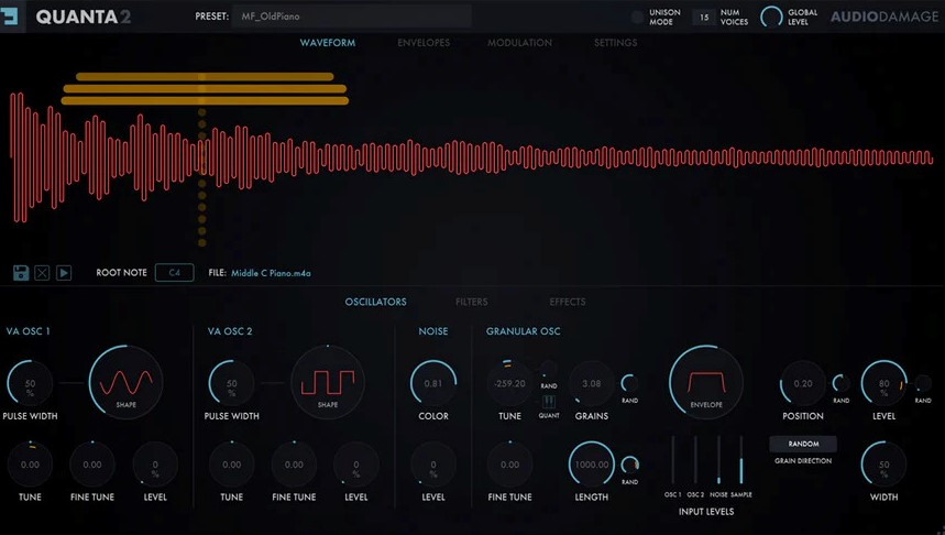 Audio Damage Quanta 2 interface
