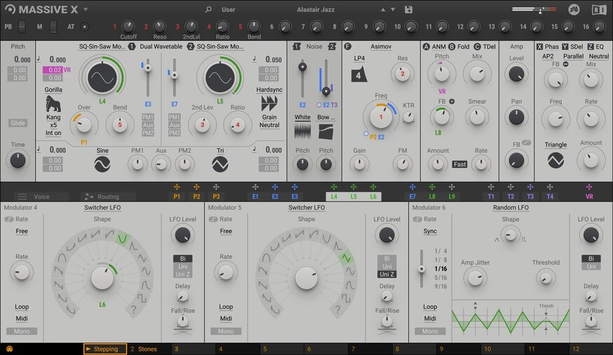 Native Instruments MASSIVE X interface
