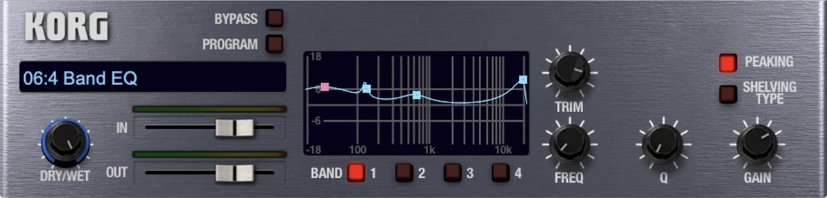 KORG MDE-X interface