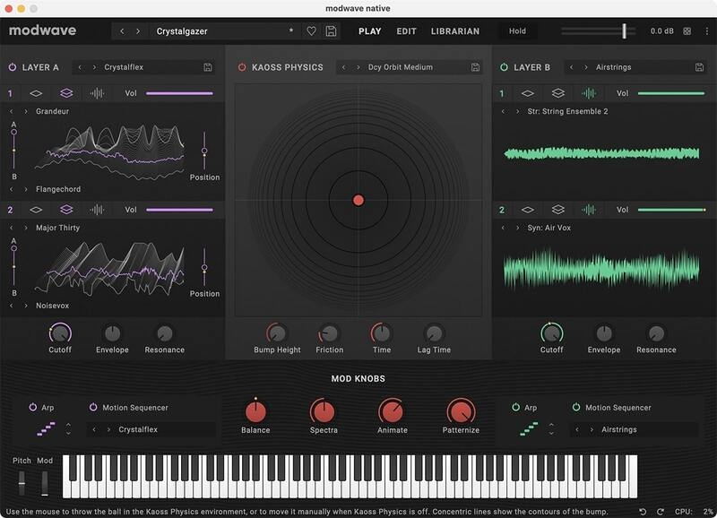KORG modwave native interface