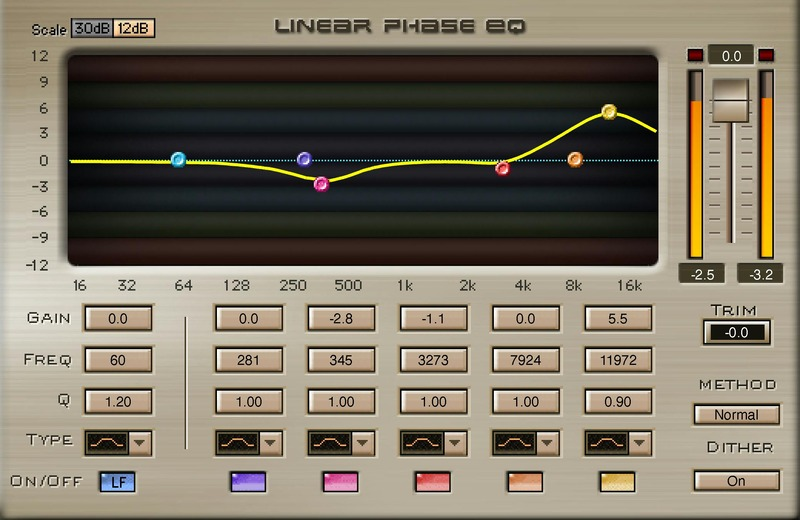Waves Linear Phase EQ interface