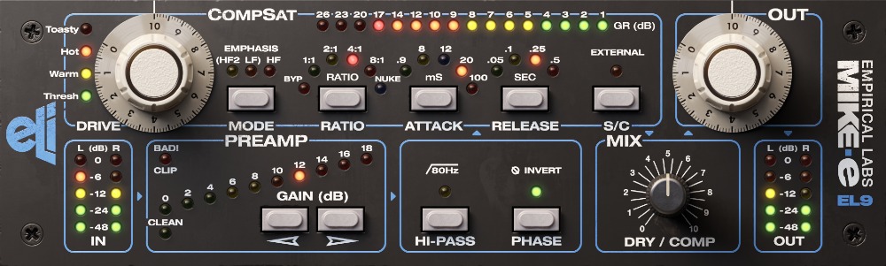 Softube Empirical Labs Mike-E Comp interface