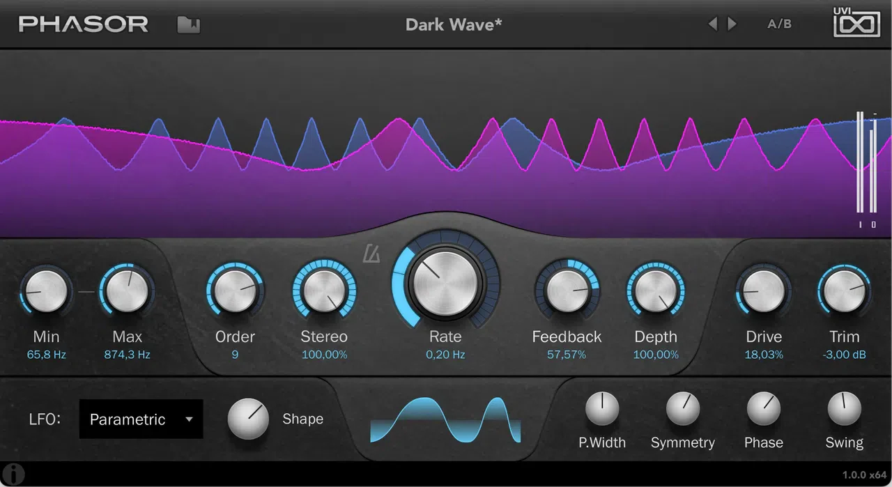 UVI Phasor interface