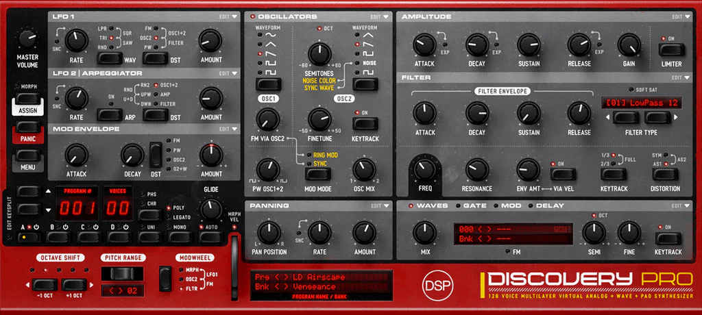 Disco DSP Discovery Pro interface