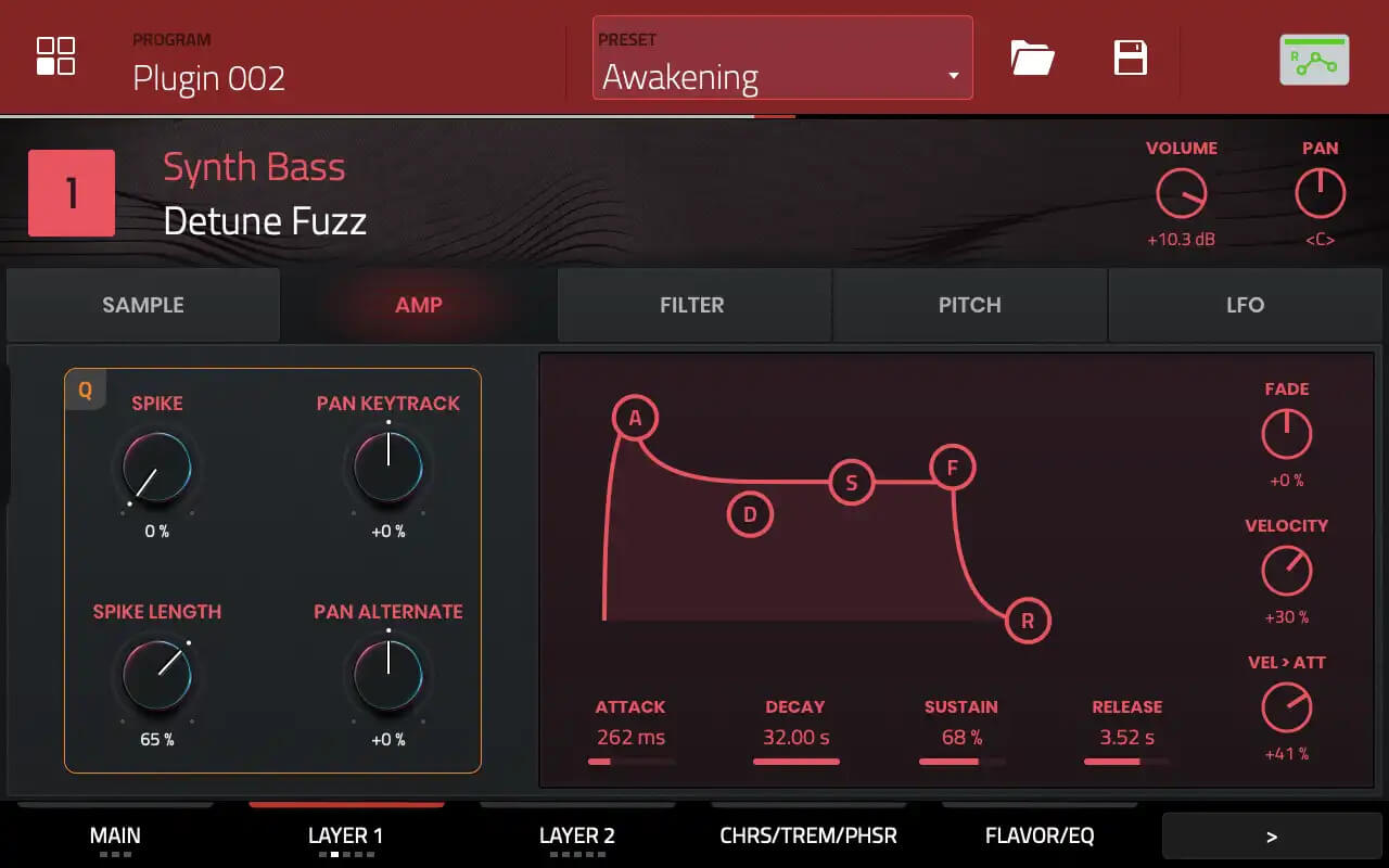 AIR Music Technology The Fabric Collection interface