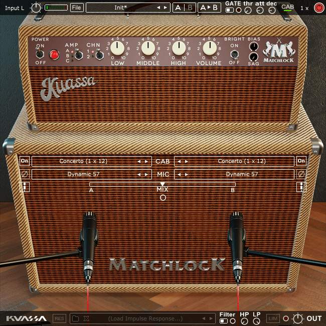 Kuassa Amplifikation Matchlock interface
