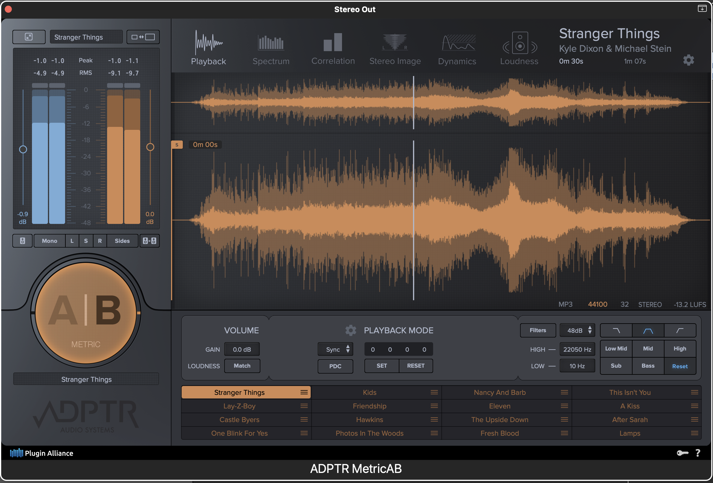 ADPTR AUDIO Metric AB interface