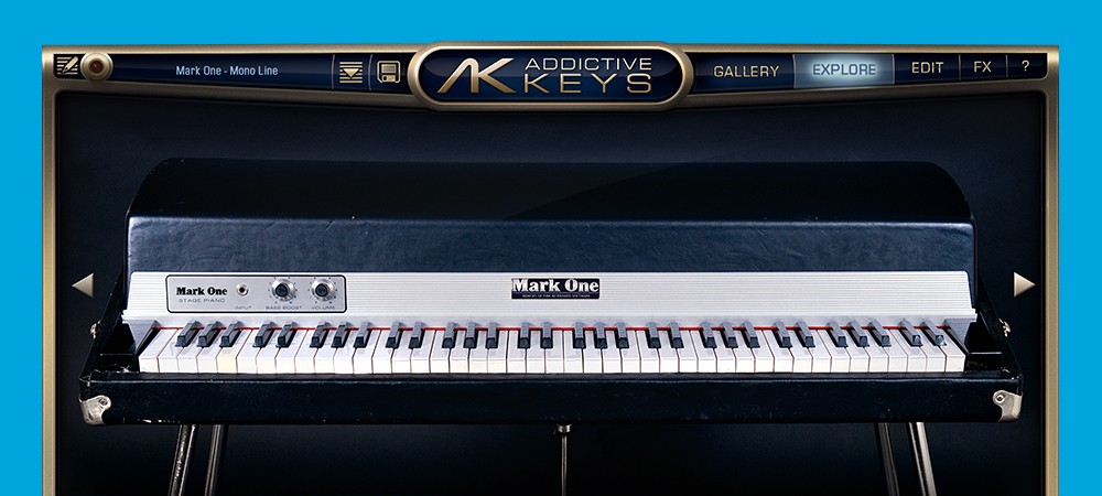 XLN Audio Addictive Keys: Mark One interface