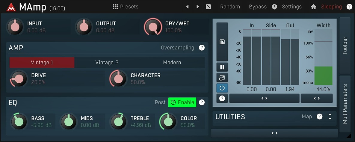 MeldaProduction MAmp interface